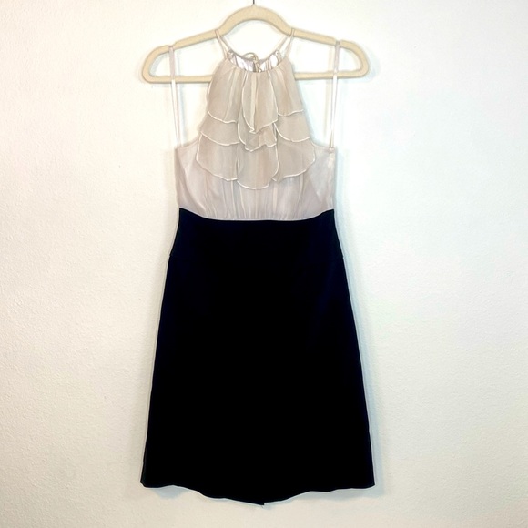 BCBG Max Azria Black and White Mini Dress - Picture 1 of 9